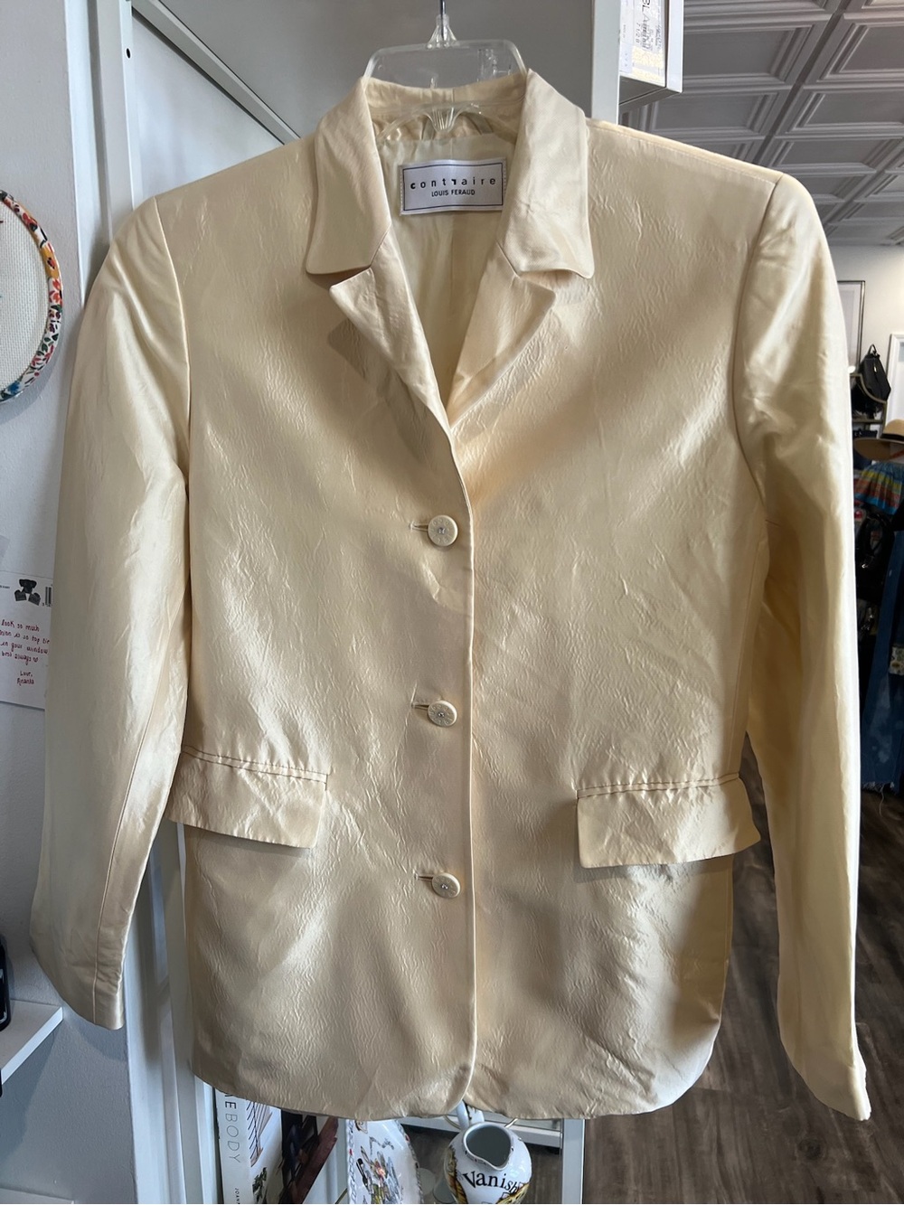 Louis Feraud vintage Cream Single-Breasted Blazer